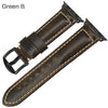Leather Watch Bracelet For Apple Watch Band 42mm 38mm