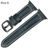 Leather Watch Bracelet For Apple Watch Band 42mm 38mm