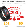 Bluetooth Smartband with Heart Rate Monitor and Message Reminder