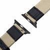 Canvas Nylon + Genuine Leather Watchband for iWatch Apple Watch 38mm 42mm Series 3 2 1