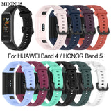Soft Silicone Strap Buckle Replacement For HUAWEI Band 4