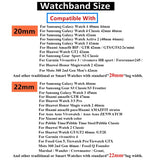 22mm/20mm Watch Strap for Samsung Gear S3